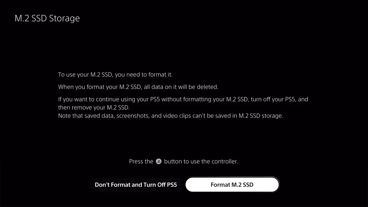 Format M.2 SSD