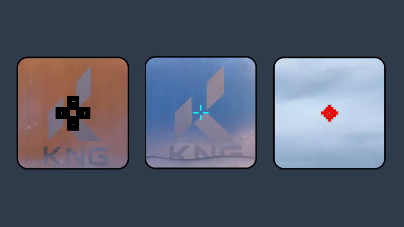 Valorant - Bigone, Ninja & Big Heart Crosshair Codes.