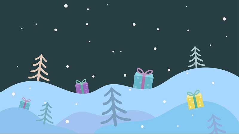 Christmas Background Light Blue