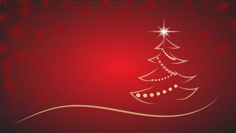 Christmas Background Red Glitter