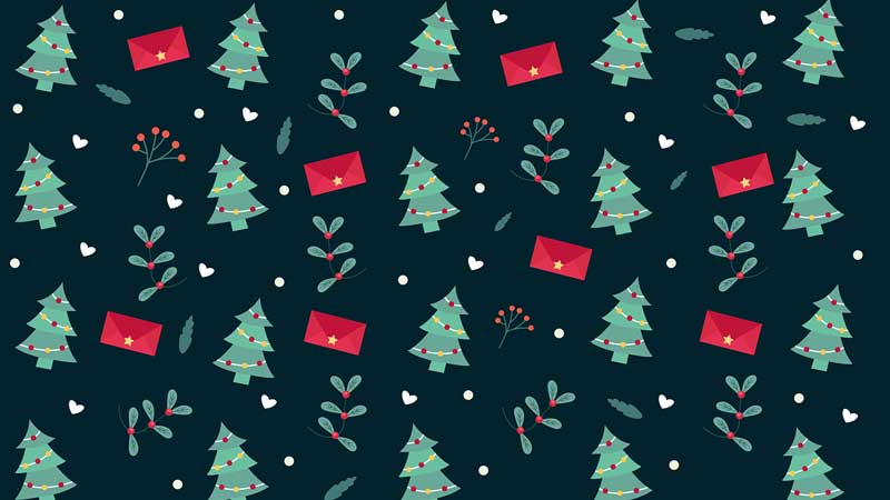 Christmas Background Trees