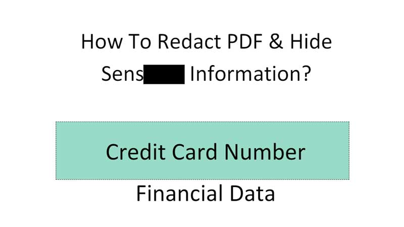 How to Redact PDF?