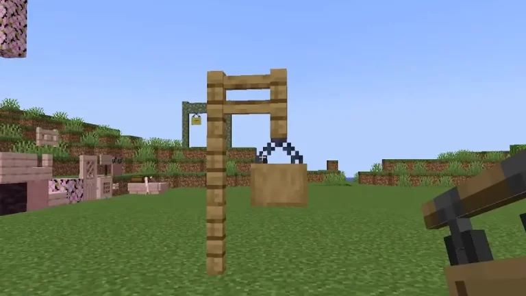 Minecraft Hanging Sign how to make and craft